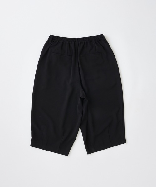 ADAM PATEK(アダムパテック)の「【ADAMPATEK/アダムパテック】twill cropped wide easy trousers ツイルクロップドイージートラウザ(その他パンツ・レディース・ブラック/グレー・1/2)」の3枚目の写真