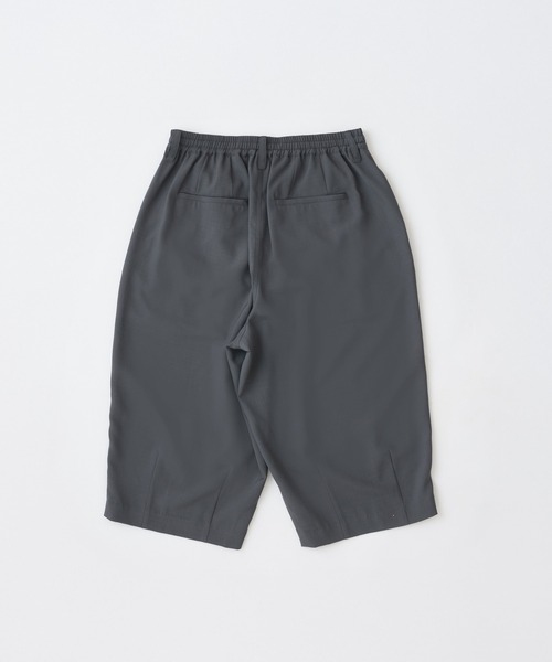 ADAM PATEK(アダムパテック)の「【ADAMPATEK/アダムパテック】twill cropped wide easy trousers ツイルクロップドイージートラウザ(その他パンツ・レディース・ブラック/グレー・1/2)」の4枚目の写真