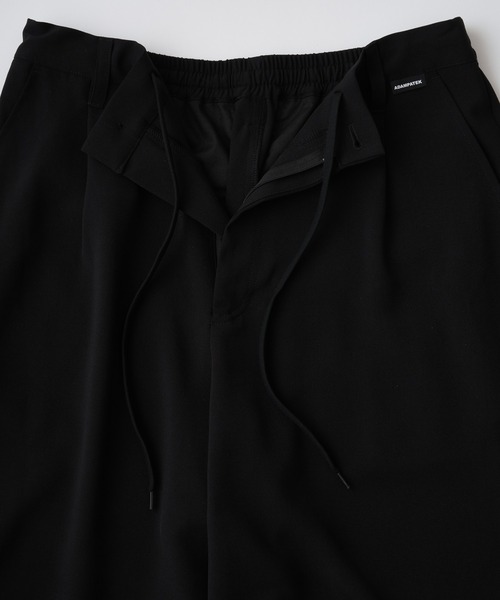 ADAM PATEK(アダムパテック)の「【ADAMPATEK/アダムパテック】twill cropped wide easy trousers ツイルクロップドイージートラウザ(その他パンツ・レディース・ブラック/グレー・1/2)」の5枚目の写真