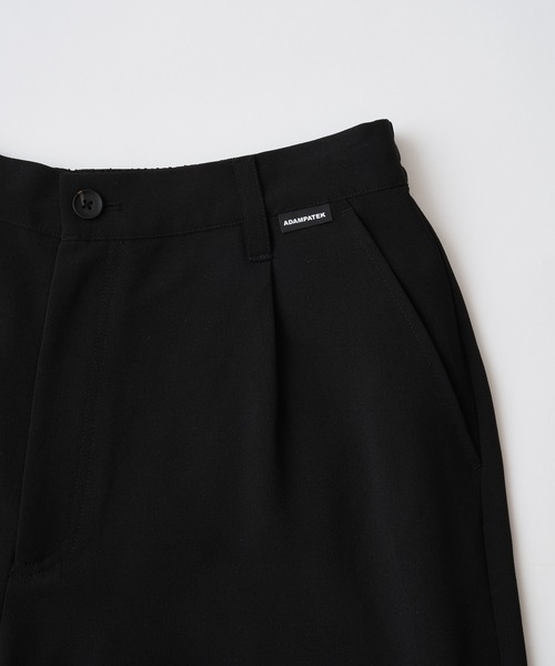 ADAM PATEK(アダムパテック)の「【ADAMPATEK/アダムパテック】twill cropped wide easy trousers ツイルクロップドイージートラウザ(その他パンツ・レディース・ブラック/グレー・1/2)」の6枚目の写真