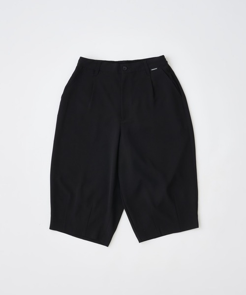 ADAM PATEK(アダムパテック)の「【ADAMPATEK/アダムパテック】twill cropped wide easy trousers ツイルクロップドイージートラウザ(その他パンツ・レディース・ブラック/グレー・1/2)」の9枚目の写真