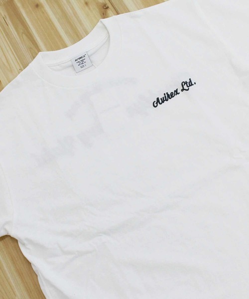 AVIREX(アヴィレックス)の「S/S PATCHED TEE "Brooklyn"(Tシャツ/カットソー・メンズ・オレンジ/ネイビー/ブラック/ホワイト・L/XXL/XL/M)」の7枚目の写真
