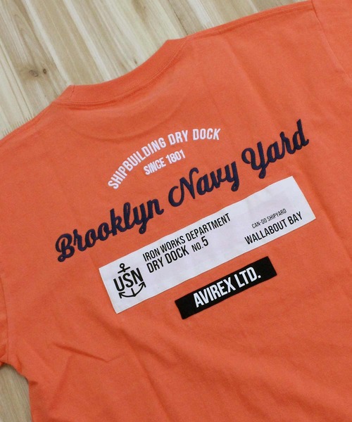 AVIREX(アヴィレックス)の「S/S PATCHED TEE "Brooklyn"(Tシャツ/カットソー・メンズ・オレンジ/ネイビー/ブラック/ホワイト・L/XXL/XL/M)」の20枚目の写真