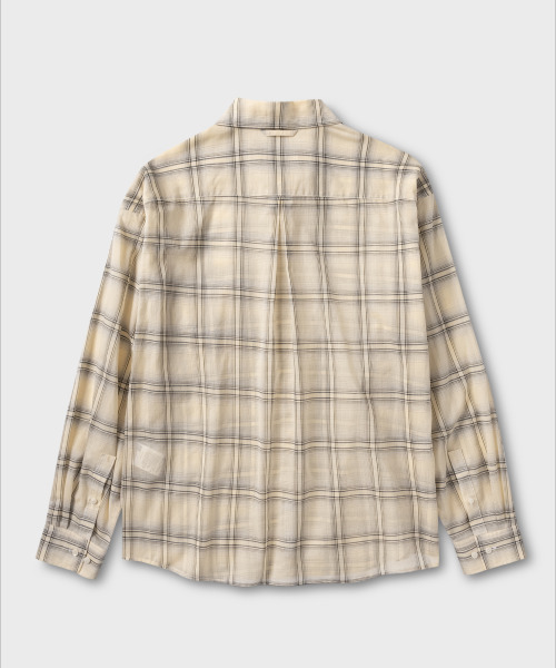 NONBLANK（ノンブランク）の「クラウドコットンチェックLSシャツ_YELLOW（シャツ/ブラウス・メンズ・イエロー・MEDIUM/LARGE/X-LARGE）」の2枚目の写真
