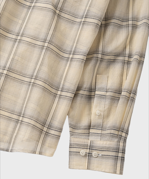 NONBLANK（ノンブランク）の「クラウドコットンチェックLSシャツ_YELLOW（シャツ/ブラウス・メンズ・イエロー・MEDIUM/LARGE/X-LARGE）」の7枚目の写真