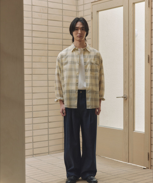 NONBLANK（ノンブランク）の「クラウドコットンチェックLSシャツ_YELLOW（シャツ/ブラウス・メンズ・イエロー・MEDIUM/LARGE/X-LARGE）」の12枚目の写真