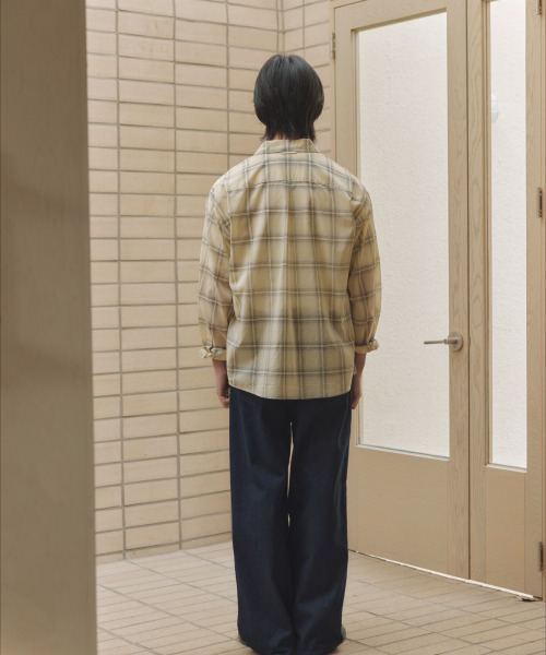 NONBLANK（ノンブランク）の「クラウドコットンチェックLSシャツ_YELLOW（シャツ/ブラウス・メンズ・イエロー・MEDIUM/LARGE/X-LARGE）」の14枚目の写真