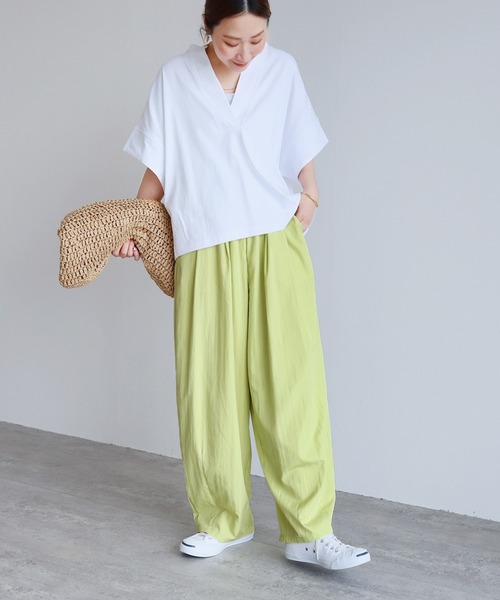 reca（レカ）の「イージーワイドコクーンパンツ（その他パンツ・レディース・ブラック/レモンイエロー/グレイッシュベージュ・FREE）」の10枚目の写真