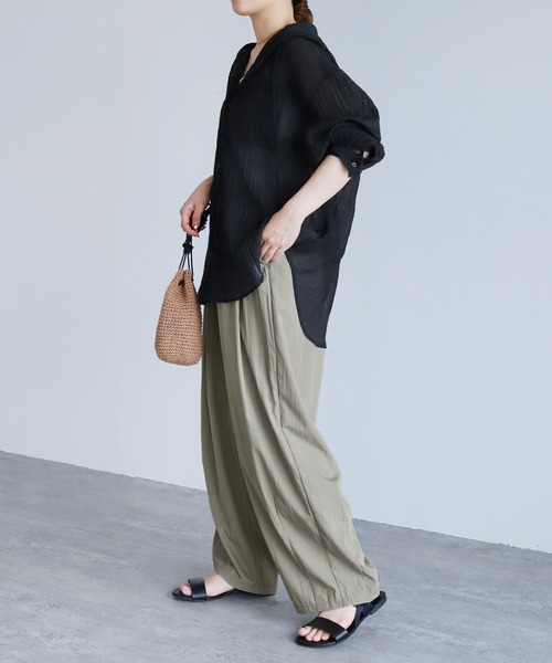 reca（レカ）の「イージーワイドコクーンパンツ（その他パンツ・レディース・ブラック/レモンイエロー/グレイッシュベージュ・FREE）」の5枚目の写真