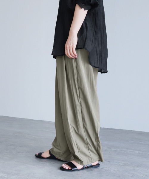 reca（レカ）の「イージーワイドコクーンパンツ（その他パンツ・レディース・ブラック/レモンイエロー/グレイッシュベージュ・FREE）」の6枚目の写真