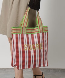 ロゴ刺繍スクエアトートバッグ / 638621