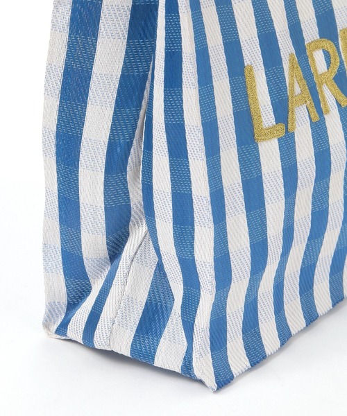 LAKOLE(ラコレ)の「ロゴ刺繍スクエアトートバッグ / 638621(トートバッグ・レディース・レッド/ブラック/ブルー・FREE)」の15枚目の写真
