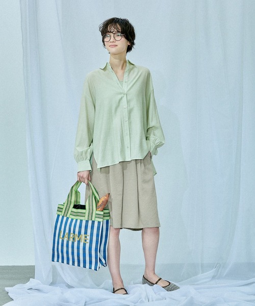 LAKOLE(ラコレ)の「ロゴ刺繍スクエアトートバッグ / 638621(トートバッグ・レディース・レッド/ブラック/ブルー・FREE)」の22枚目の写真