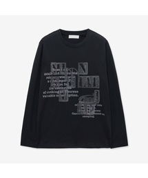 MINAV（ミナブ）の「コッペラルレターカードTシャツ[ブラック]（Tシャツ/カットソー）」