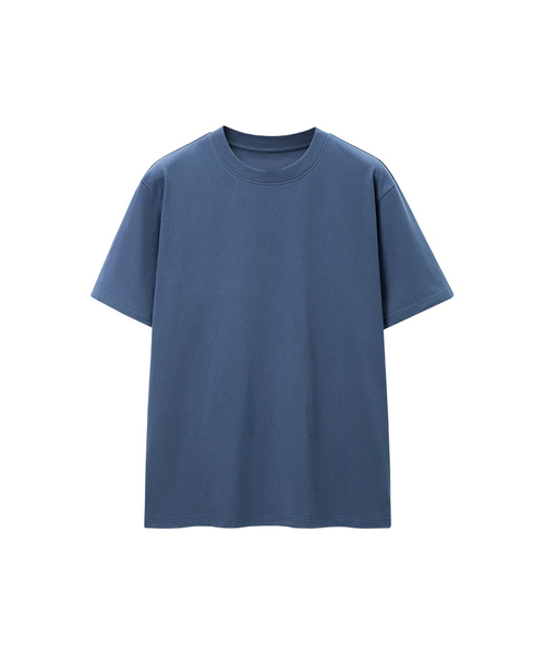 BUTTON SEOUL(ボタンソウル)の「ソロナクールタッチパフォーマンスラウンドネックTシャツ(8色)(Tシャツ/カットソー・メンズ・ホワイト/ブラック/パープル/グレー/レッド/カーキ/イエロー/ブルー・M/L/XL)」の5枚目の写真