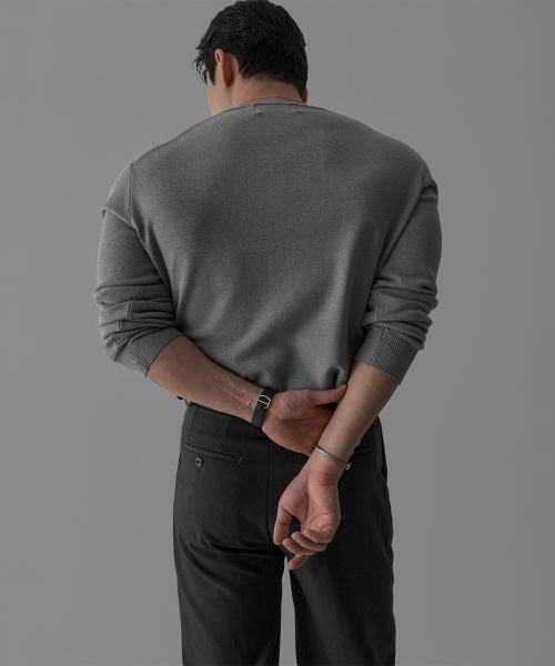 BOWLOW PRODUCT（バウロープロダクト）の「ヘアリーマッスルラウンド長袖ニットTシャツ[ブラック]（ニット/セーター・メンズ・その他・MEDIUM/LARGE）」の2枚目の写真