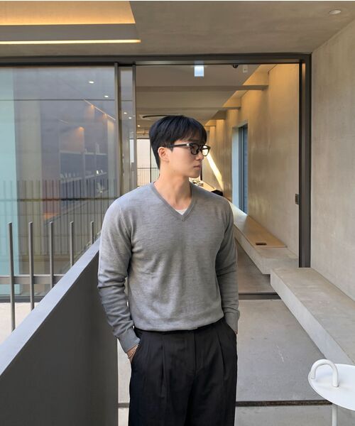 BOWLOW PRODUCT（バウロープロダクト）の「ヘアリーマッスルラウンド長袖ニットTシャツ[ブラック]（ニット/セーター・メンズ・その他・MEDIUM/LARGE）」の9枚目の写真