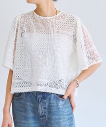 LIVETART | 《ZOZO先行予約開始》フレアスリーブレースプルオーバー(シャツ/ブラウス)