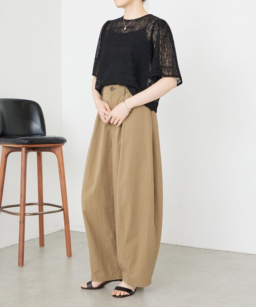 LIVETART（リヴェタート）の「《ZOZO先行予約開始》フレアスリーブレースプルオーバー（シャツ/ブラウス・レディース・ホワイト/ブラック・FREE）」の16枚目の写真