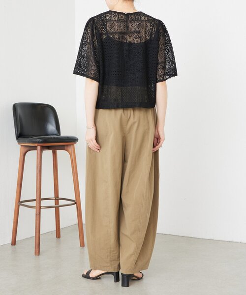 LIVETART（リヴェタート）の「《ZOZO先行予約開始》フレアスリーブレースプルオーバー（シャツ/ブラウス・レディース・ホワイト/ブラック・FREE）」の17枚目の写真