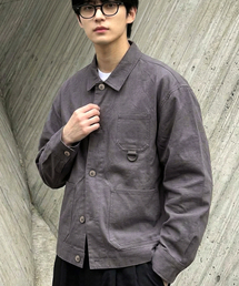 UNDEROFF（アンダーオフ）の「クロップフレンチワークジャケットダークグレー（その他アウター）」