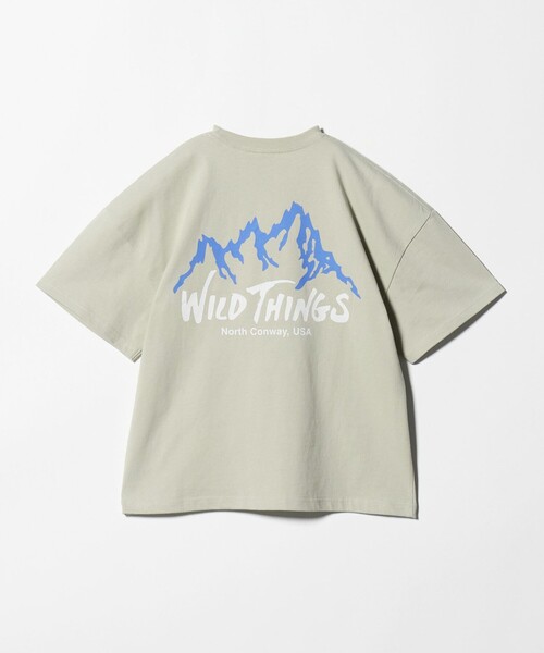WILD THINGS（ワイルドシングス）の「【別注】＜WILD THINGS＞ マウンテン ショートスリーブ Tシャツ / キッズ 140cm-160cm（Tシャツ/カットソー・キッズ・オリーブ/ダークグレー/イエロー・L(160cm)/M(140-150cm)）」の11枚目の写真