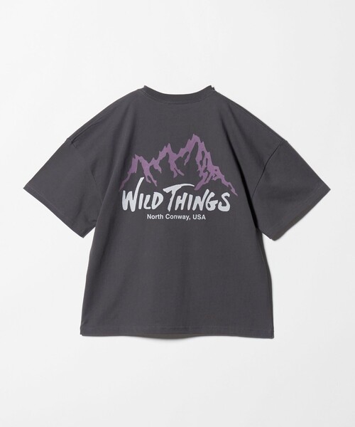 WILD THINGS（ワイルドシングス）の「【別注】＜WILD THINGS＞ マウンテン ショートスリーブ Tシャツ / キッズ 140cm-160cm（Tシャツ/カットソー・キッズ・オリーブ/ダークグレー/イエロー・L(160cm)/M(140-150cm)）」の18枚目の写真