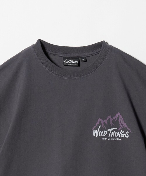 WILD THINGS（ワイルドシングス）の「【別注】＜WILD THINGS＞ マウンテン ショートスリーブ Tシャツ / キッズ 140cm-160cm（Tシャツ/カットソー・キッズ・オリーブ/ダークグレー/イエロー・L(160cm)/M(140-150cm)）」の19枚目の写真