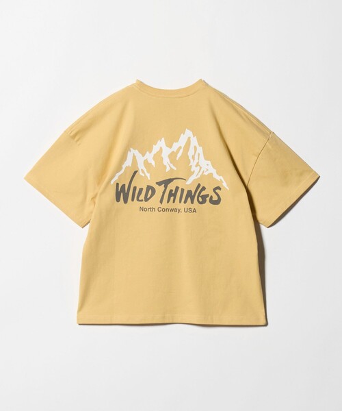 WILD THINGS（ワイルドシングス）の「【別注】＜WILD THINGS＞ マウンテン ショートスリーブ Tシャツ / キッズ 140cm-160cm（Tシャツ/カットソー・キッズ・オリーブ/ダークグレー/イエロー・L(160cm)/M(140-150cm)）」の21枚目の写真