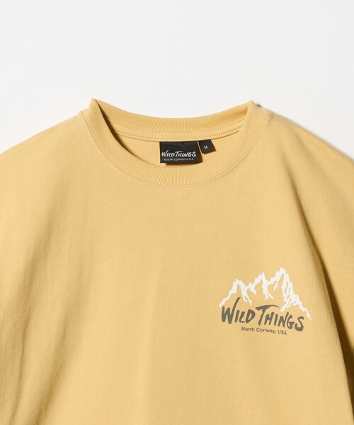 WILD THINGS（ワイルドシングス）の「【別注】＜WILD THINGS＞ マウンテン ショートスリーブ Tシャツ / キッズ 140cm-160cm（Tシャツ/カットソー・キッズ・オリーブ/ダークグレー/イエロー・L(160cm)/M(140-150cm)）」の22枚目の写真