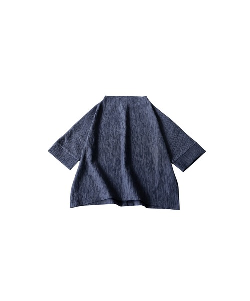 antiqua(アンティカ)の「モックネック 楊柳 カットソー(Tシャツ/カットソー・レディース・ホワイト/ネイビー/ブラック・ONESIZE)」の14枚目の写真