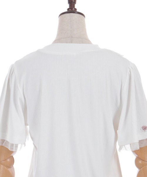 axes femme(アクシーズファム)の「吸水速乾ローズリブPO(Tシャツ/カットソー・レディース・ホワイト/サックスブルー/ブラック・FREE)」の9枚目の写真