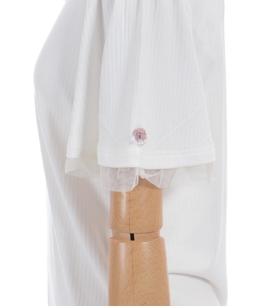 axes femme(アクシーズファム)の「吸水速乾ローズリブPO(Tシャツ/カットソー・レディース・ホワイト/サックスブルー/ブラック・FREE)」の10枚目の写真
