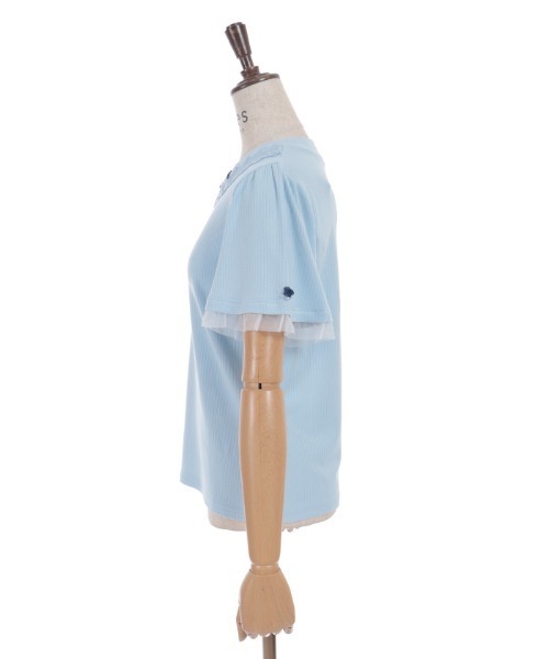 axes femme(アクシーズファム)の「吸水速乾ローズリブPO(Tシャツ/カットソー・レディース・ホワイト/サックスブルー/ブラック・FREE)」の13枚目の写真