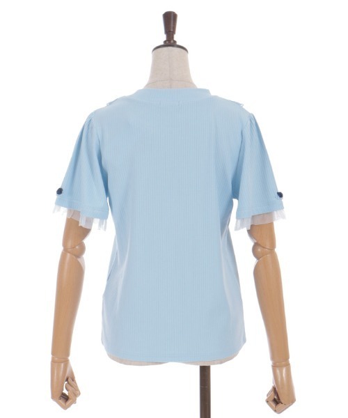 axes femme(アクシーズファム)の「吸水速乾ローズリブPO(Tシャツ/カットソー・レディース・ホワイト/サックスブルー/ブラック・FREE)」の14枚目の写真