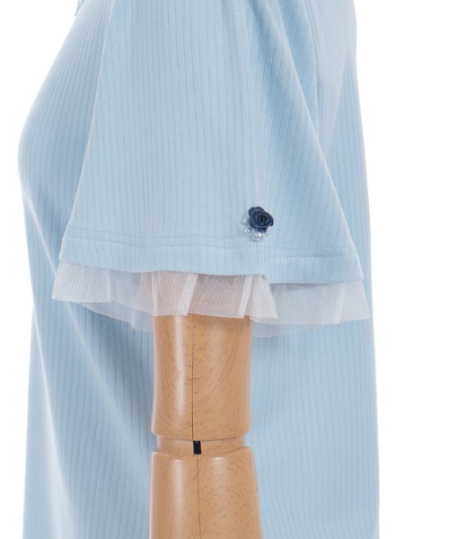 axes femme(アクシーズファム)の「吸水速乾ローズリブPO(Tシャツ/カットソー・レディース・ホワイト/サックスブルー/ブラック・FREE)」の19枚目の写真