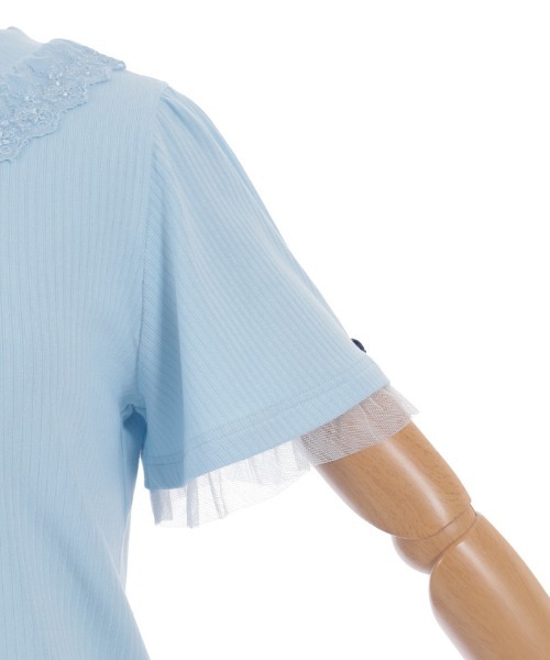 axes femme(アクシーズファム)の「吸水速乾ローズリブPO(Tシャツ/カットソー・レディース・ホワイト/サックスブルー/ブラック・FREE)」の20枚目の写真