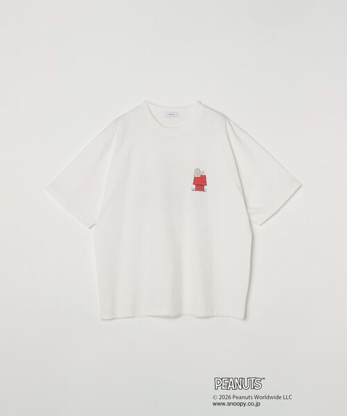PEANUTS(ピーナッツ)の「SHIPS any: SNOOPY コラボ グラフィック プリント Tシャツ◇(Tシャツ/カットソー・メンズ・ホワイト系その他/ホワイト/チャコールグレー・LARGE/MEDIUM/X-LARGE)」の15枚目の写真
