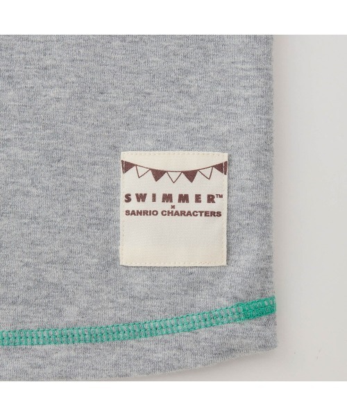 SWIMMER(SWIMMER)の「SWIMMER×サンリオキャラクターズ 配色ステッチプリント長袖Tシャツ(Tシャツ/カットソー・キッズ・杢グレー/アイボリー・80/90/100/110/120)」の9枚目の写真