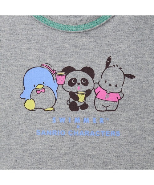 SWIMMER(SWIMMER)の「SWIMMER×サンリオキャラクターズ 配色ステッチプリント長袖Tシャツ(Tシャツ/カットソー・キッズ・杢グレー/アイボリー・80/90/100/110/120)」の6枚目の写真