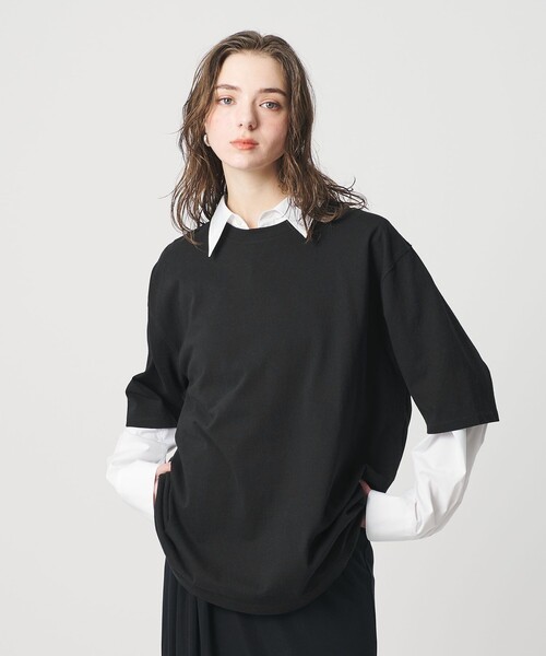 ER（イーアール）の「＜ER＞ロゴ ショートスリーブTシャツ（Tシャツ/カットソー・レディース・ブラック/ライトグレー/ダークグレー・FREE）」の6枚目の写真