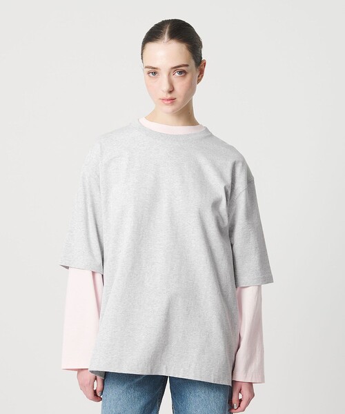 ER（イーアール）の「＜ER＞ロゴ ショートスリーブTシャツ（Tシャツ/カットソー・レディース・ブラック/ライトグレー/ダークグレー・FREE）」の9枚目の写真