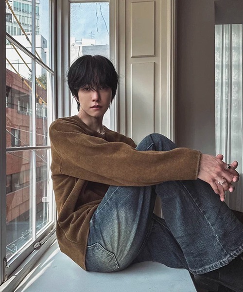 NOWLE(ノウル)の「【NOWLE】Vネック リブテクスチャー ロングスリーブ Tシャツ カットソー(Tシャツ/カットソー・メンズ・ブラウン/ブラック・X-LARGE/LARGE/MEDIUM)」の15枚目の写真