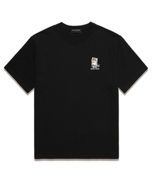 WISSY（ウィッシー）の「MEOW MEOW 半袖Tシャツ (WS040) ブラック（Tシャツ/カットソー）」