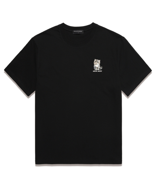 WISSY（ウィッシー）の「MEOW MEOW 半袖Tシャツ (WS040) ブラック（Tシャツ/カットソー・メンズ・その他・SMALL/MEDIUM/LARGE/X-LARGE/XX-LARGE）」の3枚目の写真