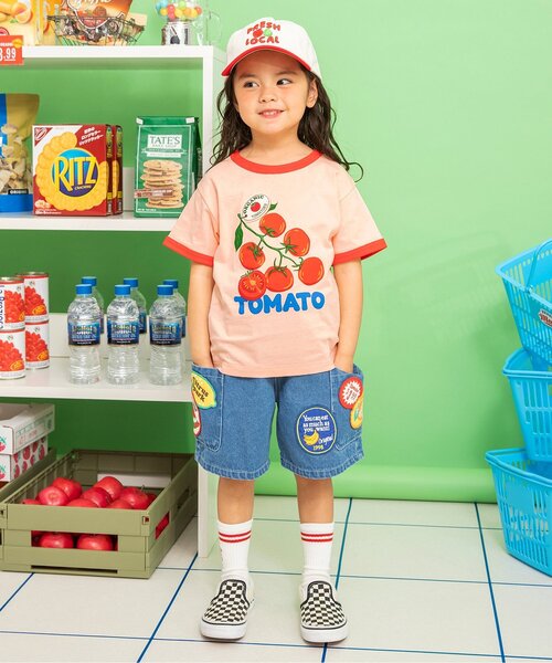 BREEZE(ブリーズ)の「BREEZEMART モチーフ半袖Tシャツ(Tシャツ/カットソー・キッズ・グリーン/レッド/グレー/アイボリー/キナリ/イエロー・80/90/100/110/120/130/140)」の9枚目の写真