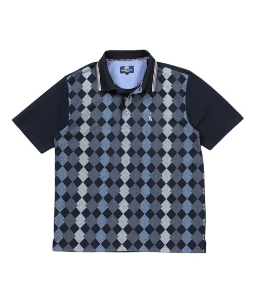 TETE(テット)の「【TETE SELECTION】前身ダイヤプリントポロシャツ/アーガイル柄 レトロ きれいめ 大人 サーフ(ポロシャツ・メンズ・ホワイト/グリーン/ネイビー・LARGE/MEDIUM/X-LARGE)」の16枚目の写真