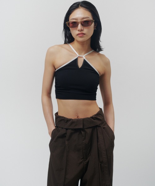 THINGS THAT MATTER(シングス ザット マター)の「BOLERO & CAMI SWIM SET / ボレロ & キャミ スイム セット(水着・レディース・ブラック/ボルドー/ベージュ・2/1)」の1枚目の写真