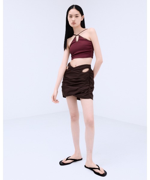THINGS THAT MATTER(シングス ザット マター)の「BOLERO & CAMI SWIM SET / ボレロ & キャミ スイム セット(水着・レディース・ブラック/ボルドー/ベージュ・2/1)」の18枚目の写真