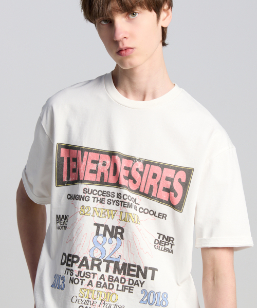 TENER(テネル)の「TNR ヨクマン 半袖Tシャツ ホワイト(Tシャツ/カットソー・メンズ・その他・FREE)」の1枚目の写真
